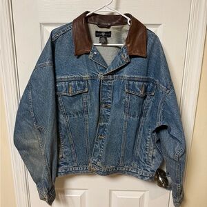 Warner Bros. 1995 Looney Tunes Denim Jacket Outlaw Taz Size L